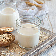 Vegan oat milk, non dairy alternative milk