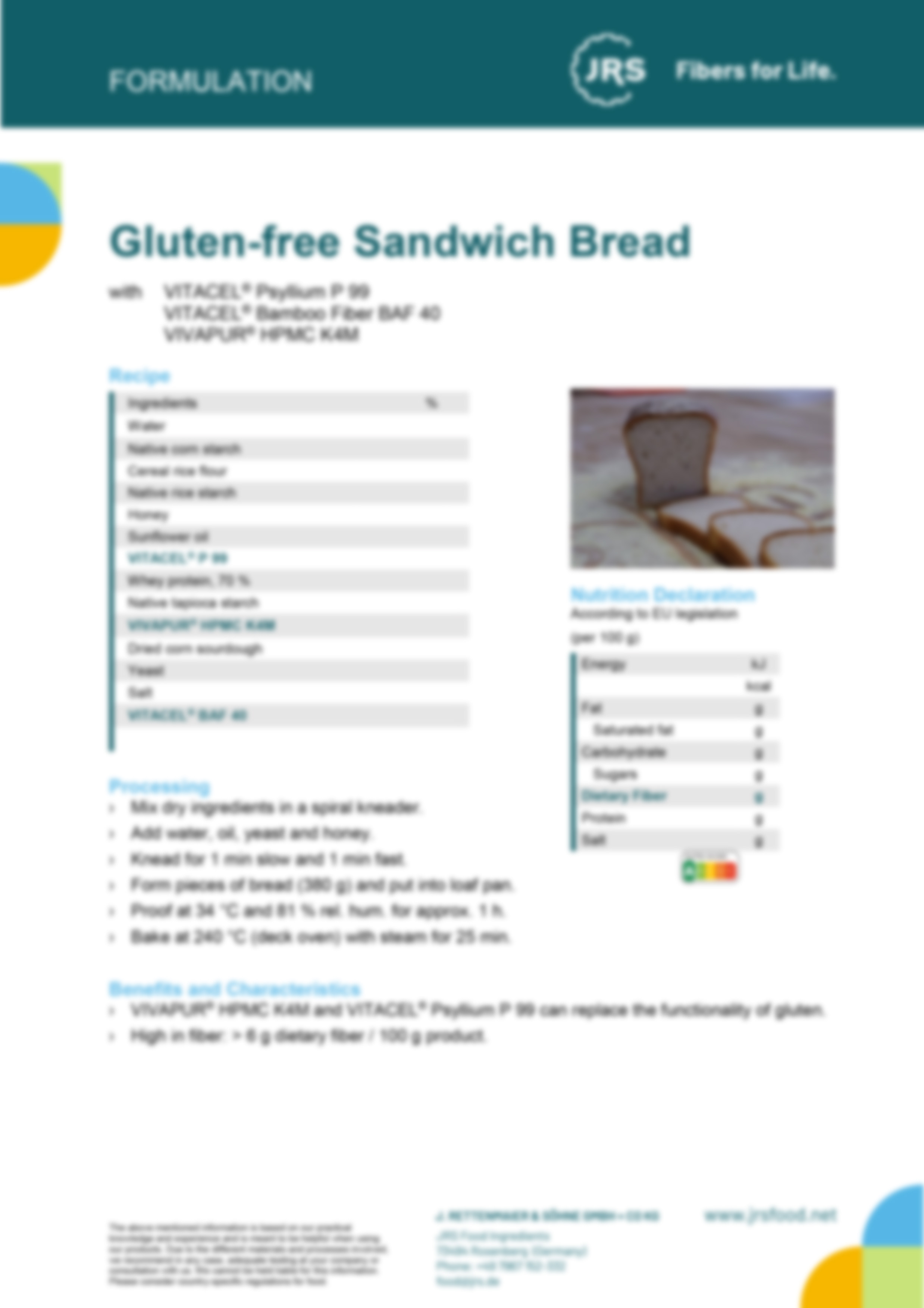 Glutenfreies Toastbrot