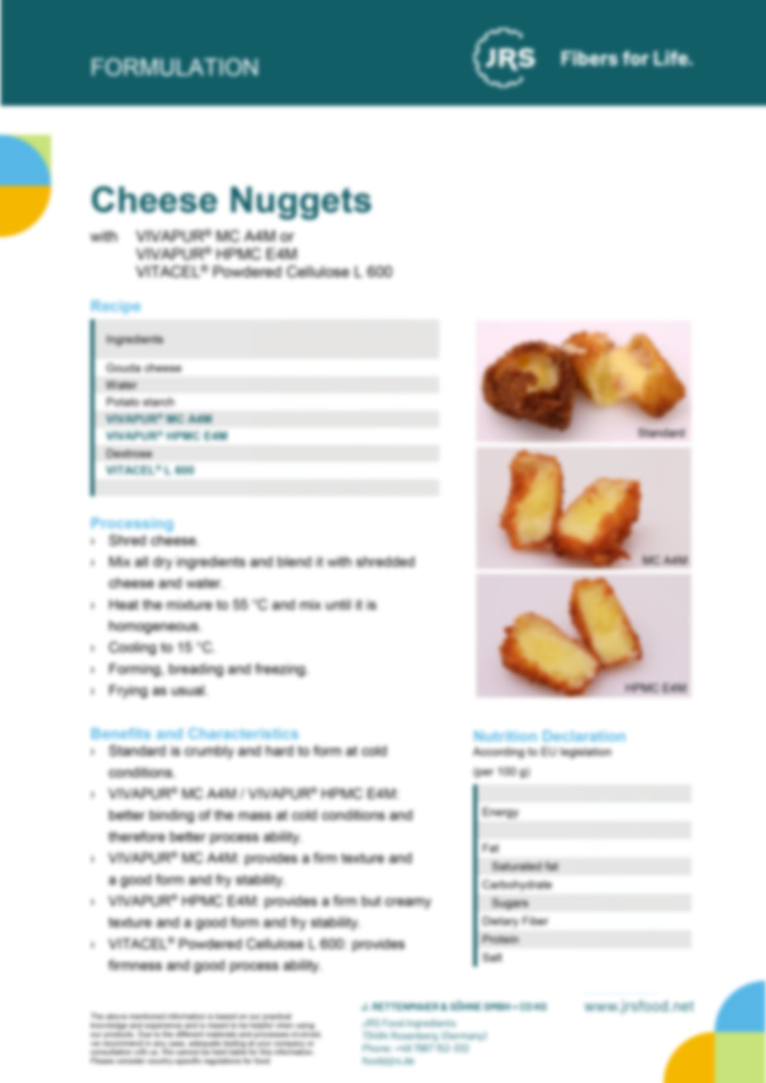Käse Nuggets