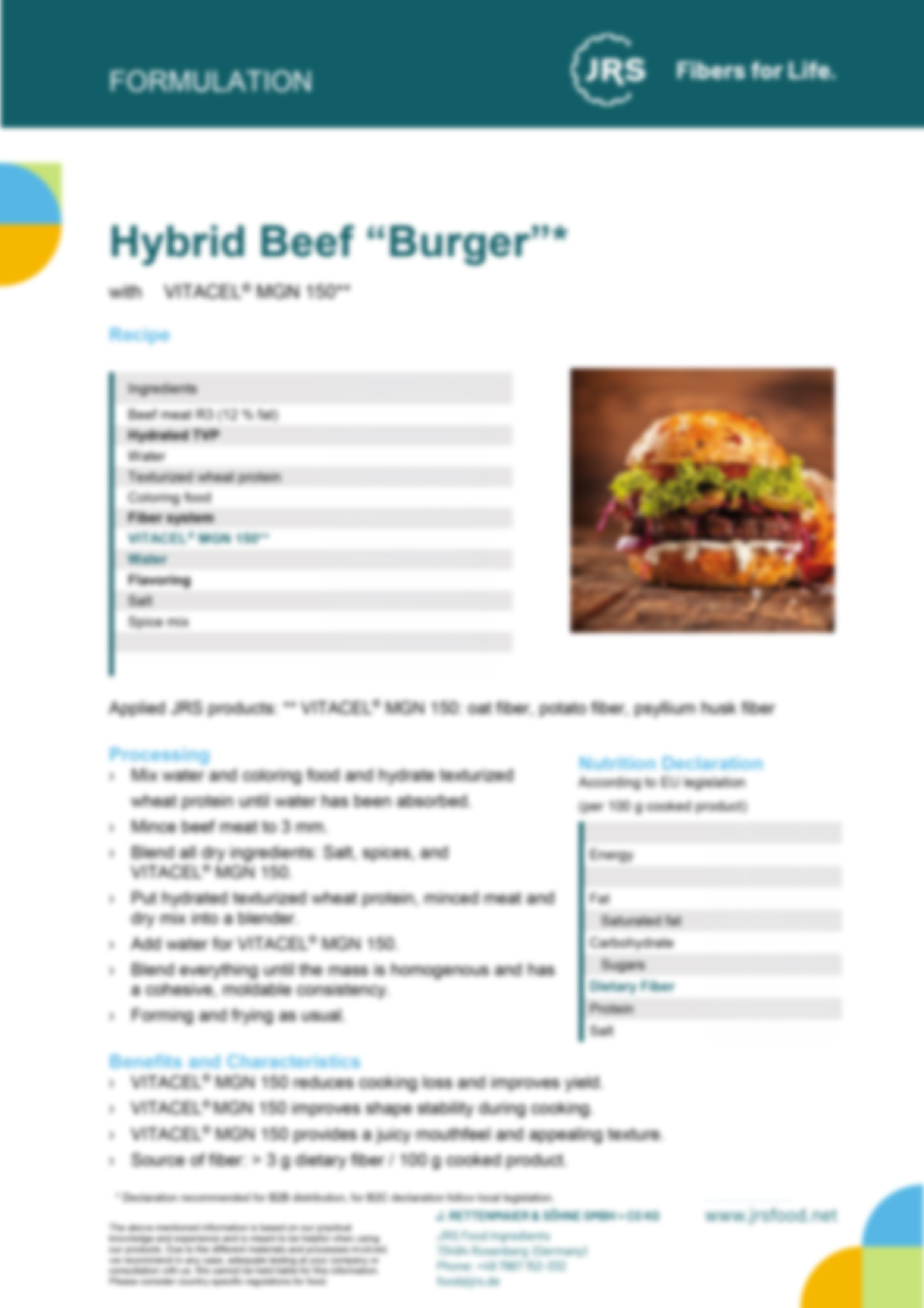 Hybrid Burger