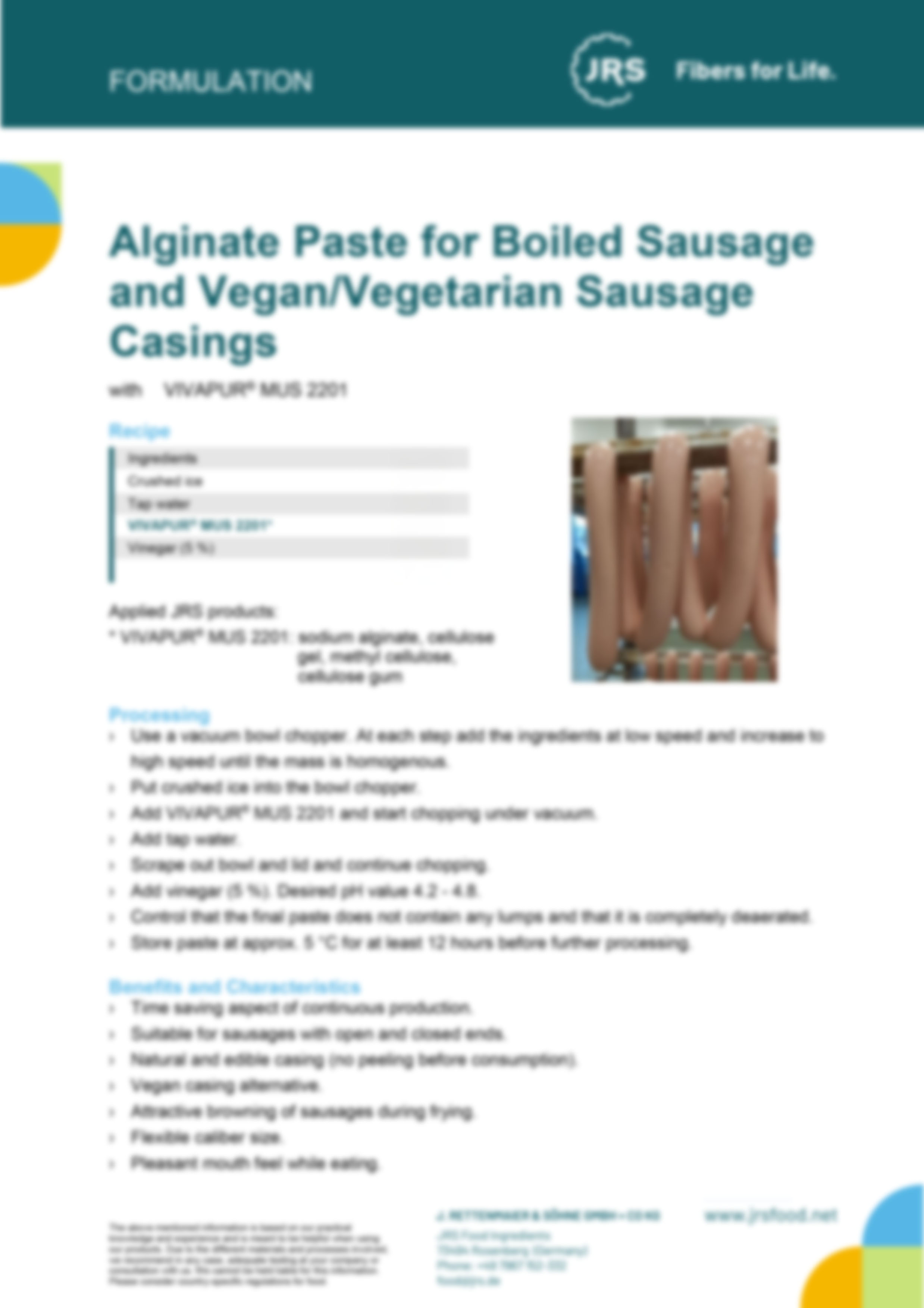 Boiled Sausage