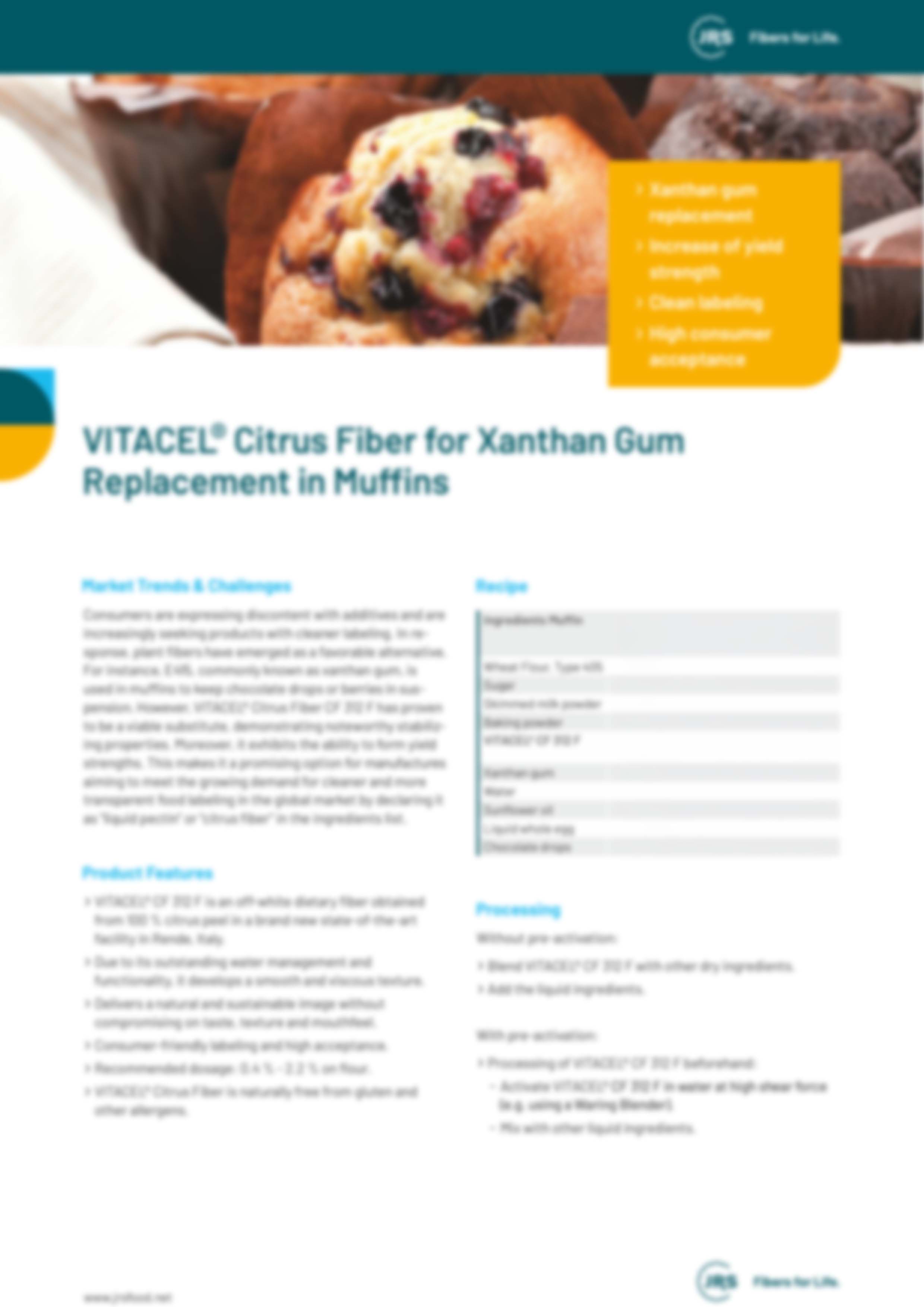 Gum-replacement Muffin
