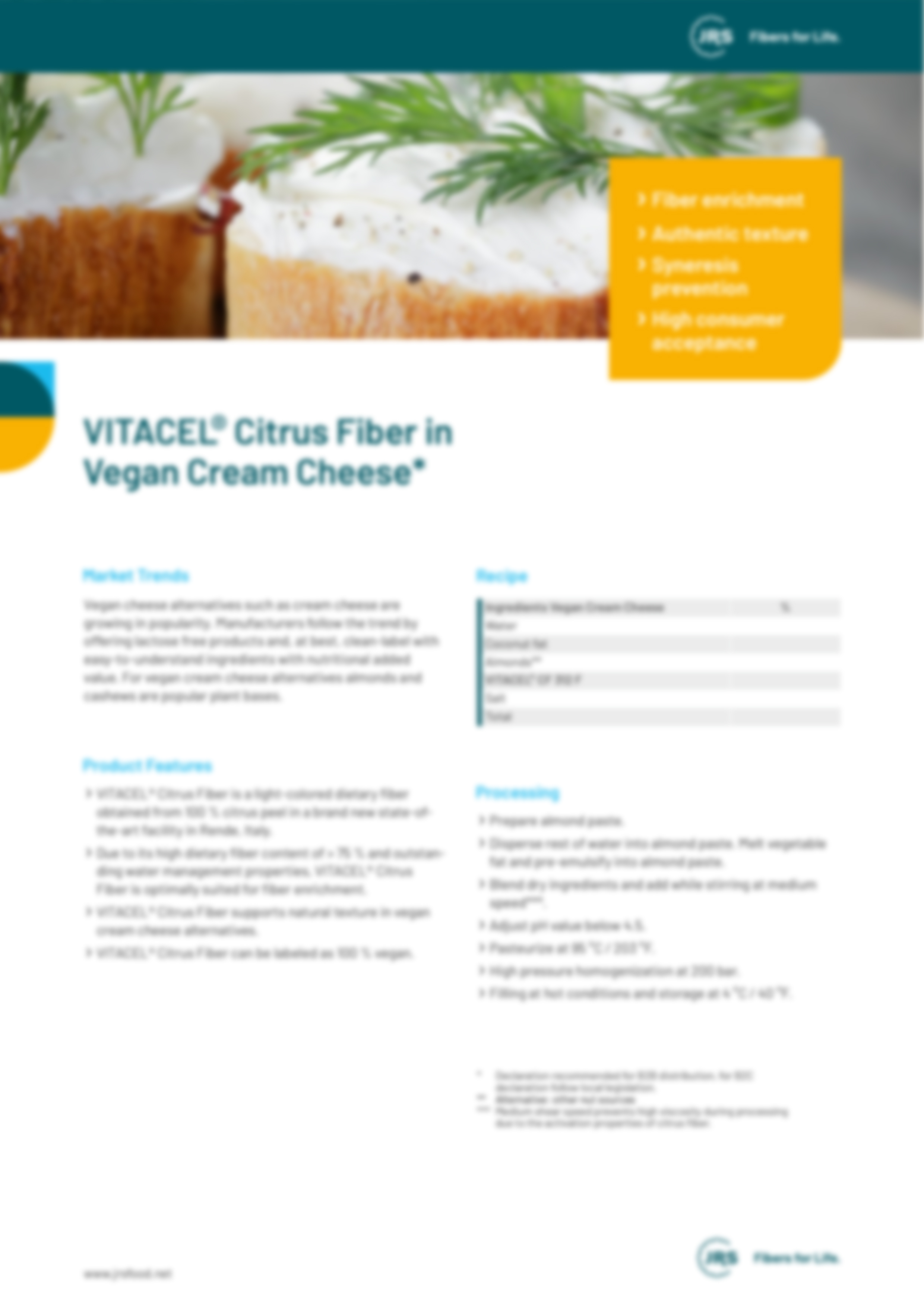 Veganer Frischkäse