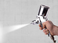 Airless sprayable paints