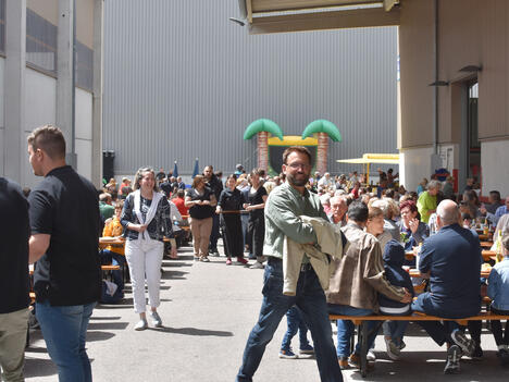 Fairground on the factory premises